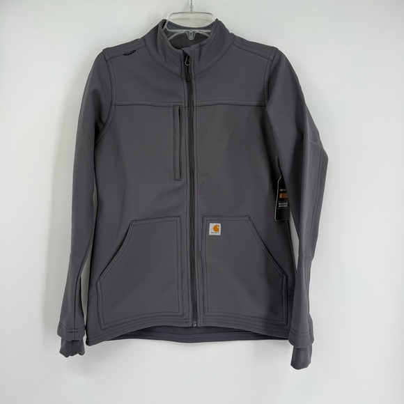 Carhartt Jacket Womens Size S Gray Rugged Flex Peak Bonded Fleece Scrub NWT - Picture 12 of 12